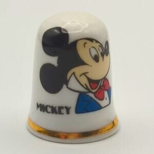 VTG AFB Thimble Mickey Mouse Bone China England Disney Collectible Disneyana